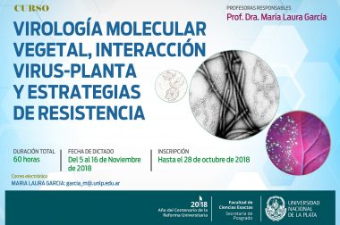 Curso de posgrado: «Virología molecular vegetal, interacción virus-planta y estrategias de resistencia»