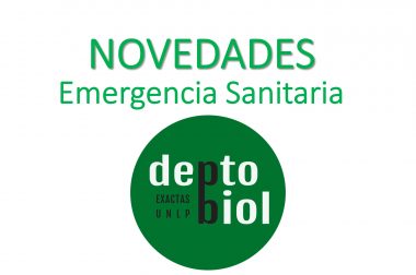 IMPORTANTE: NOVEDADES DEPARTAMENTALES EN EL MARCO DE LA EMERGENCIA SANITARIA